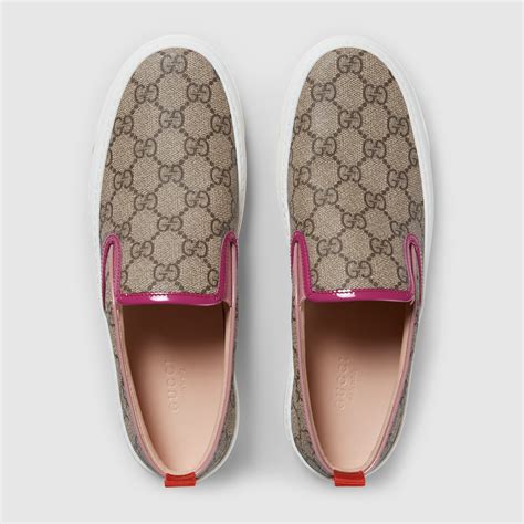 gucci slip-on shoes women's|gucci denim slip on.